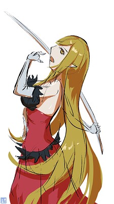 Sketch_fanart_Oshino_Shinobu_1