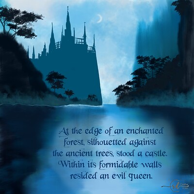 Krita Challenge 0425 Fairy Tale Castle-Once WIPa