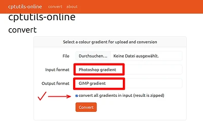 cptutils-online - convert settings
