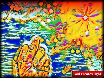 God creates light