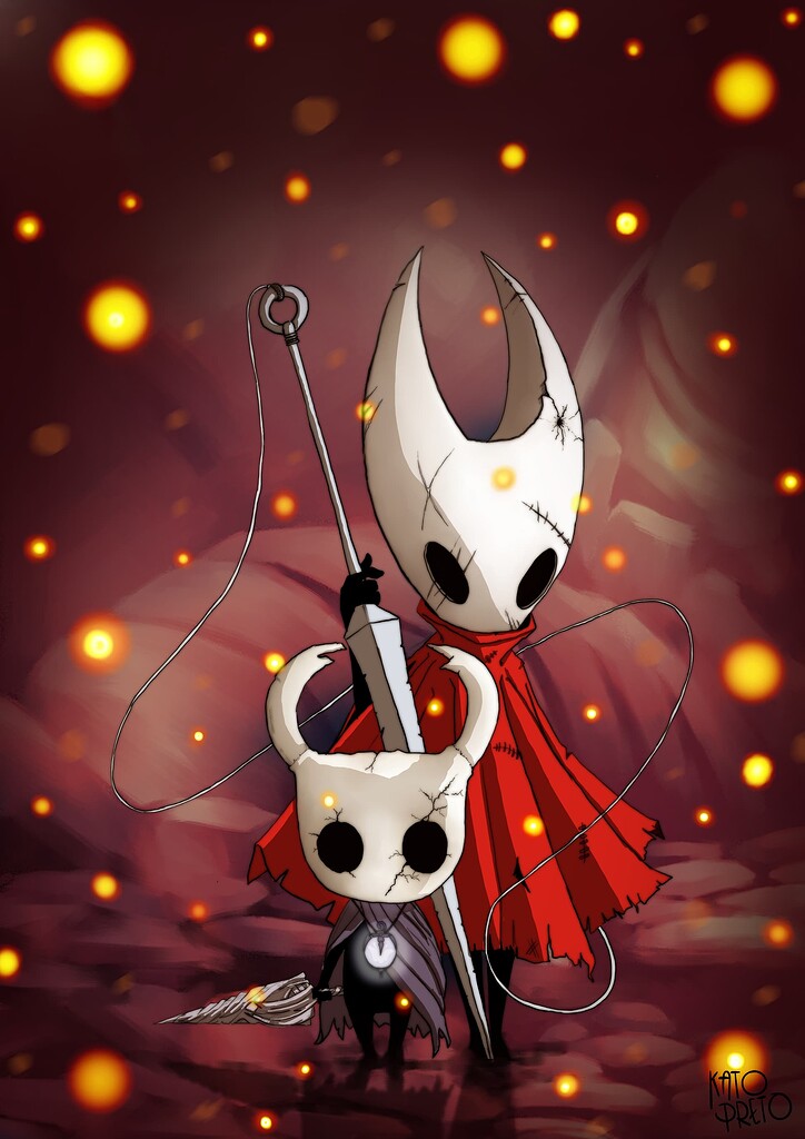 Hollow knight meets hornet - Finished Artworks - Krita Artists