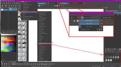 Quick Settings & Brush Options Slider ''Flow'' - small