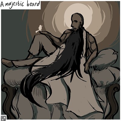 A_Majestic_beard_Daily_Spitpaint