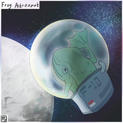 Frog_astronaut_Daily_Spitpaint