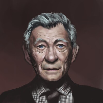 Sir Ian McKellen portrait