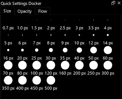 Quick Settings Docker