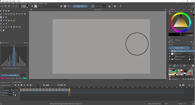 Krita Timeline example