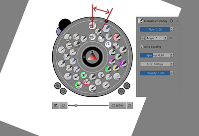 Canvas Rotation Dot