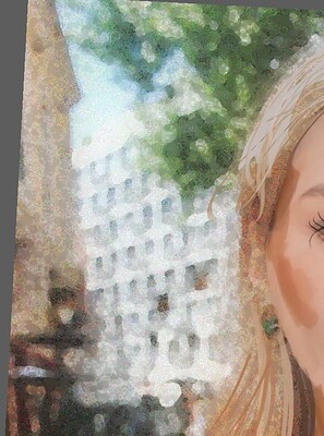 posterize noise and mozaic background