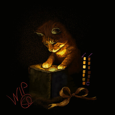 Krita Challenge 1225 Chiaroscuro - The Gift b