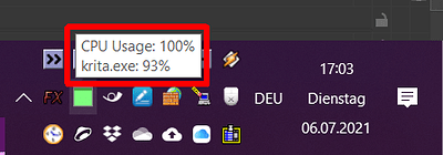 Krita ''Eats'' my CPU ;-.)
