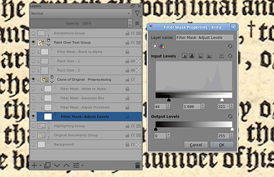 Adjust Preprocessing Filters