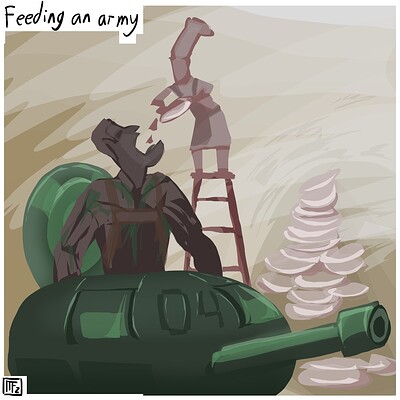 Feeding_an_army_Daily_Spitpaint