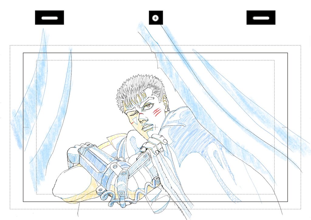 BERSERK ANIMATION GENGA (原画) アニメ - Finished Artworks - Krita