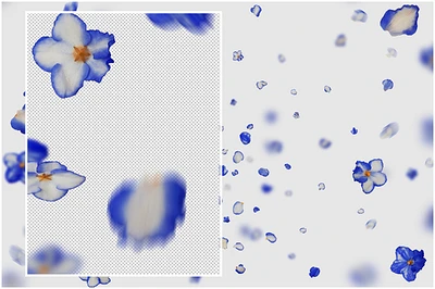 Blue Petals and Flowers (4)