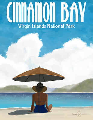 Krita Challenge 0126 Vintage Travel USVI