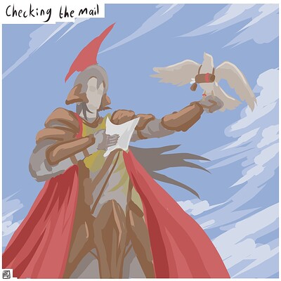 Checking_the_mail_Daily_Spitpaint