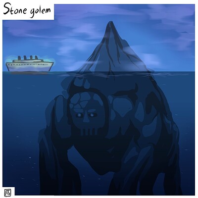 Stone_golem_Daily_Spitpaint