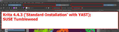 5) Expanding Spacer - Krita 4.4.3 ('Standard-Installation' with YAST); SUSE Tumbleweed