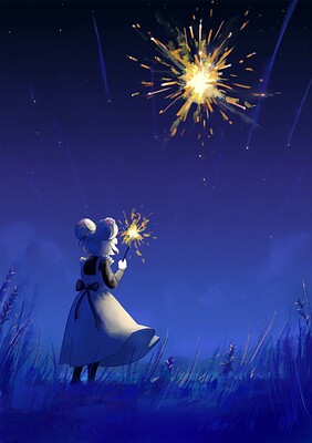Monthly Art Contest - January 2023 - Topic - Sticks and Fireworks