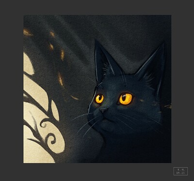 Glowing cat contest