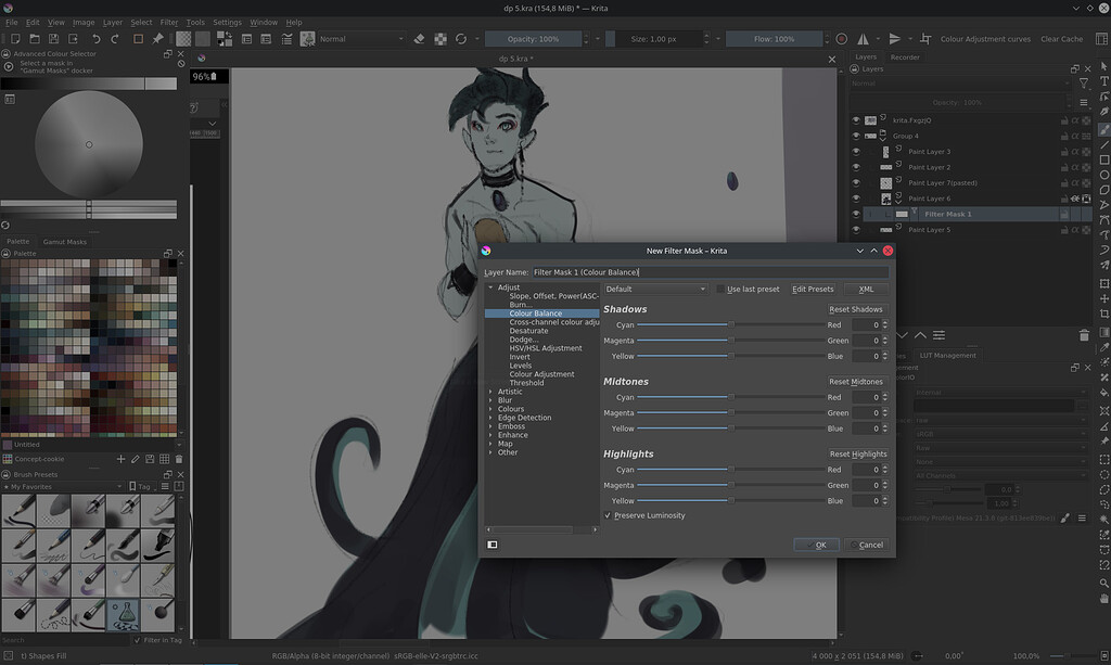 Any way to remove the gray cast when adding filter masks? General