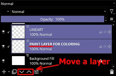 Paint Layer for Lineart