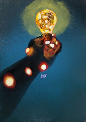 galaxy light hand bulb
