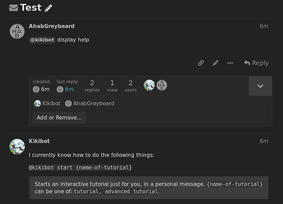kikibot help