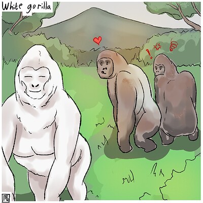 White_gorilla_Daily_Spitpaint