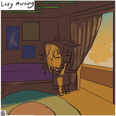 Lazy_morning_Daily_Spitpaint
