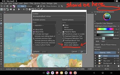missing toolbar icon