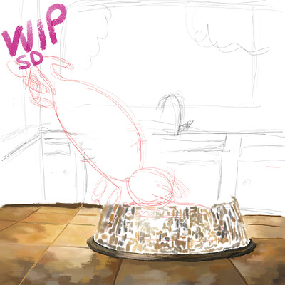 Krita Challenge 0326 5 Sec Before Hungry Kitten