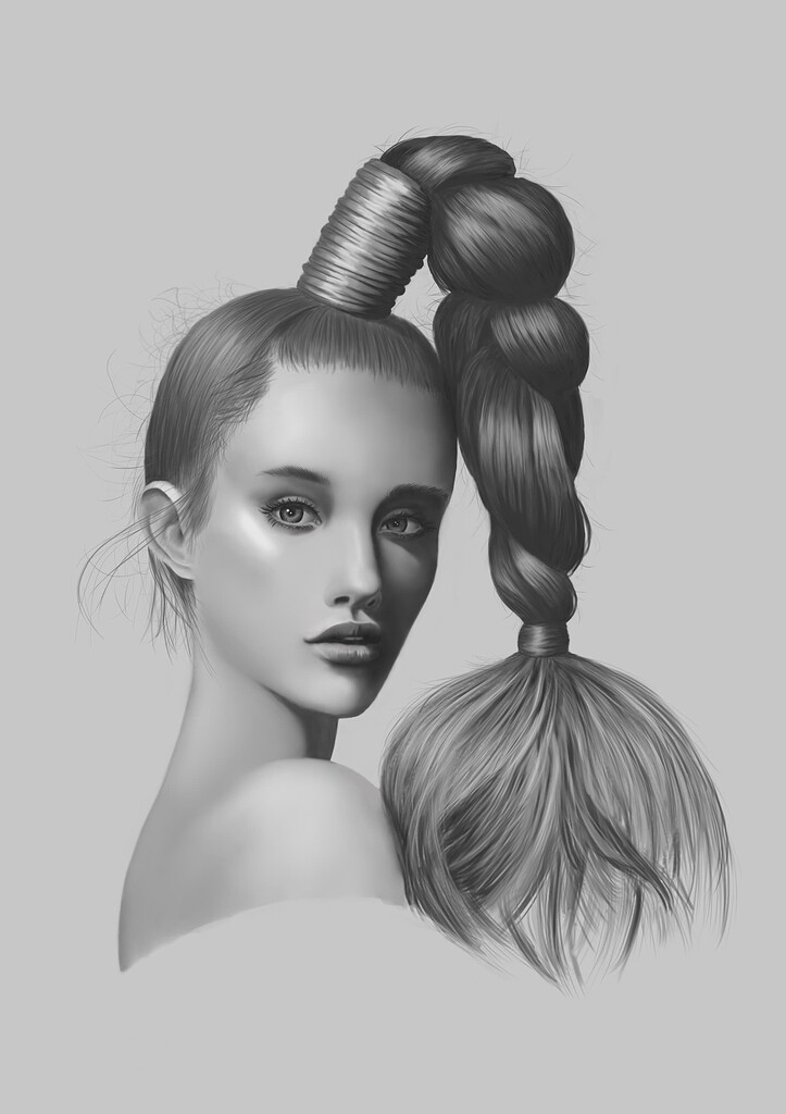 B and W Finished Artworks Krita Artists