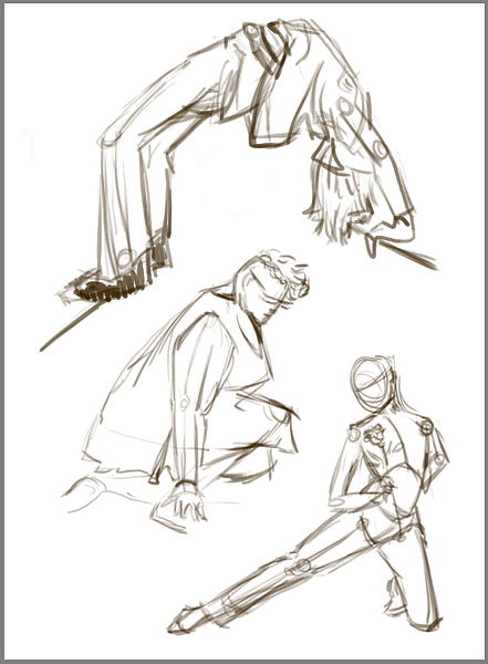 Line of Action/Figure Drawing Practice sketchbook Krita Artists