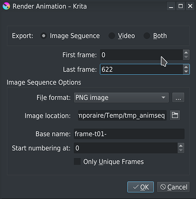 Animation refuses to render properly - General Questions - Krita Artists