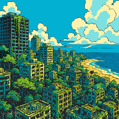 Krita Challenge 1125 Civilization Engulfed - Coastal