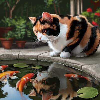 Cat Reflection