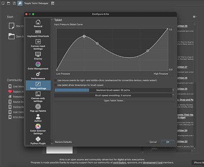 Configure Krita Settings