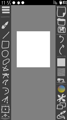 krita mobile interface mockup