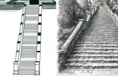 Door Cut Off - Stairs Larger At Bottom