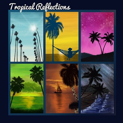 Krita Monthly Challenge 0524 - Tropical Reflections Final