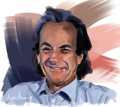 Richard Feynman portrait
