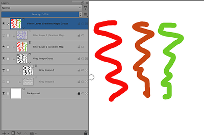 Chose Gradient Map Filter Layer and an Image