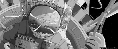 Космонавт распределение оттенков 2