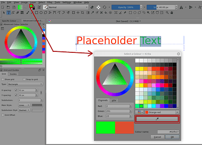 Text Colour