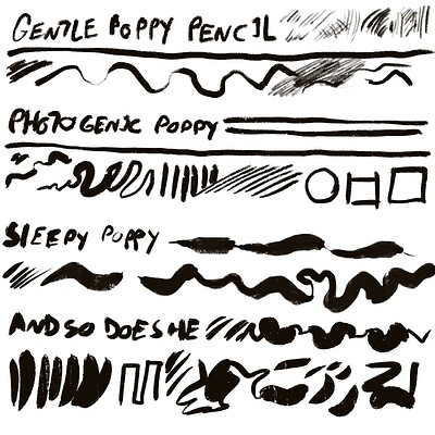 Popppy brushes