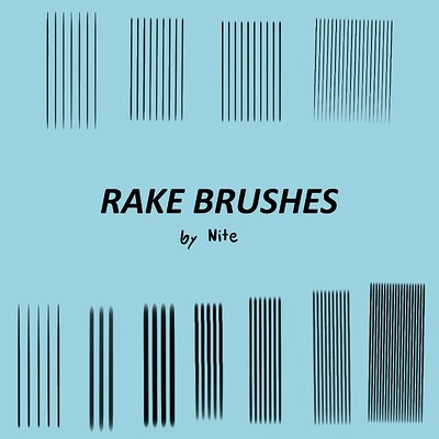 Rake brushes