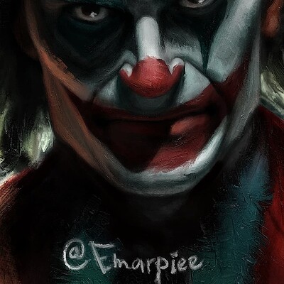 Joaquin Pheonix as Joker, Color Study for Halloween - 2024-11-01 @emarpiee - 2
