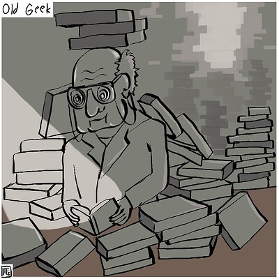 Old_geek_Daily_Spitpaint